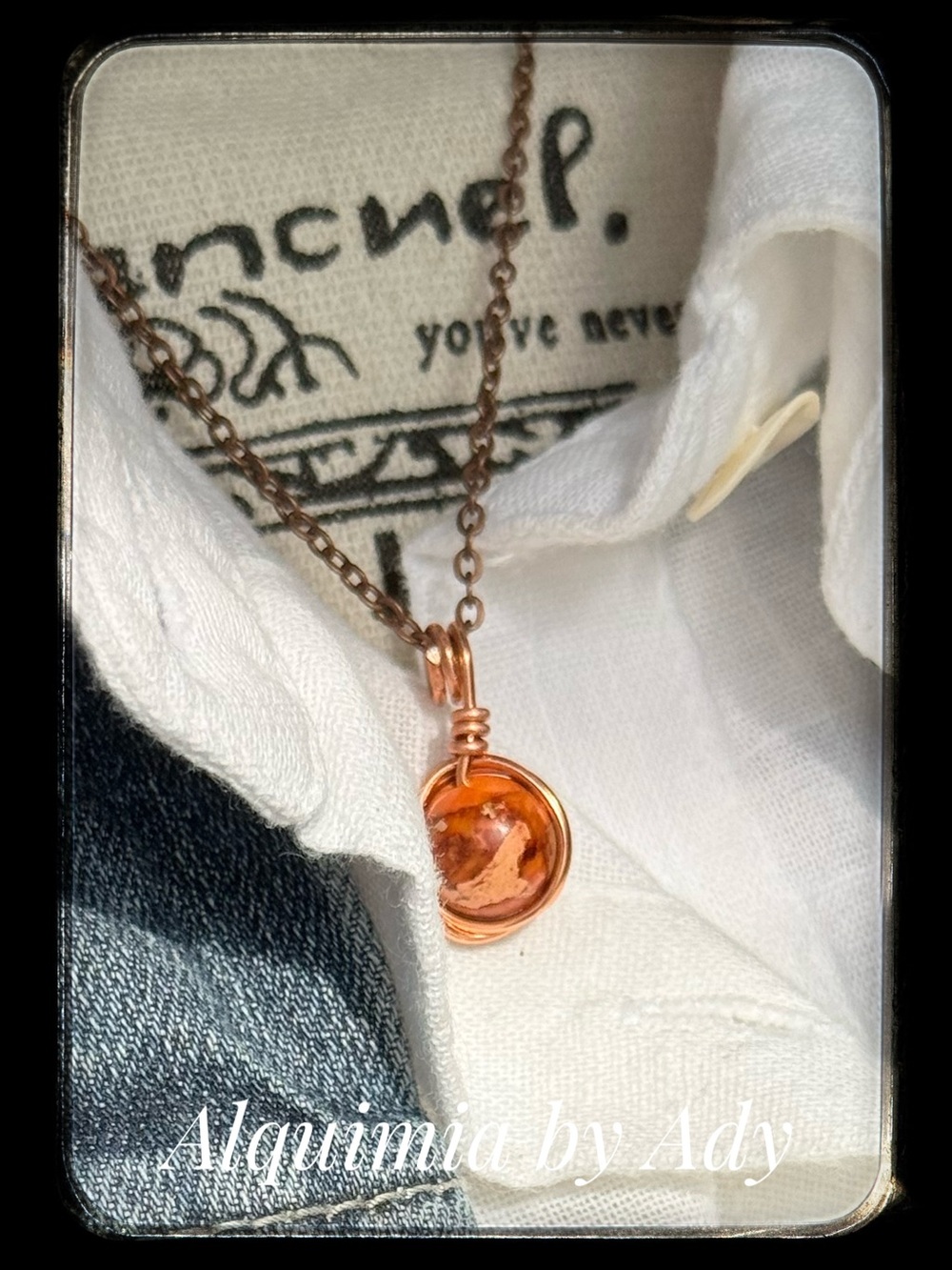 Burnt orange Pendant Necklace + Bohemian fall